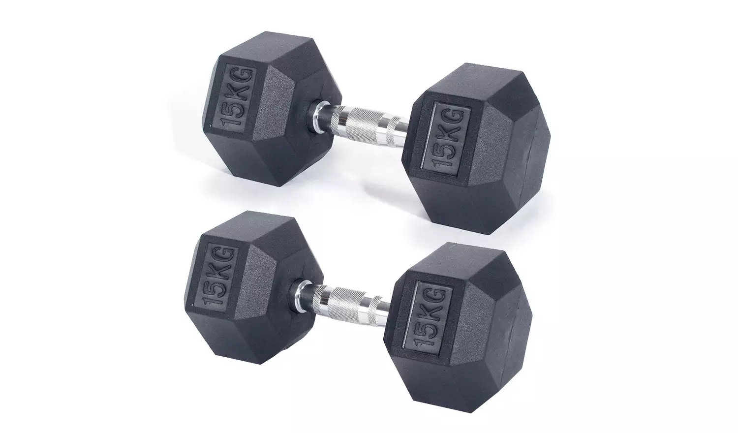 Pro Fitness 15kg Hex Dumbbell Set