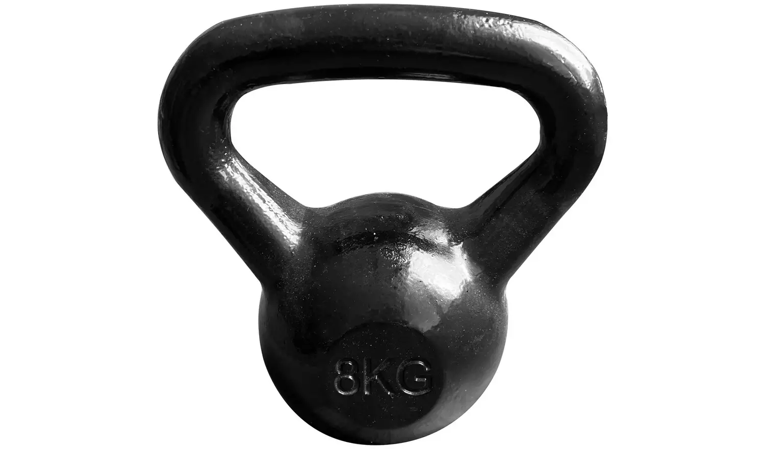 Pro Fitness Cast Iron Kettlebell Black - 8kg