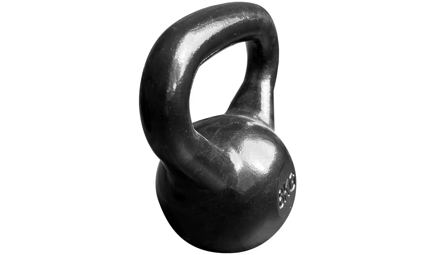 Pro Fitness Cast Iron Kettlebell Black - 8kg