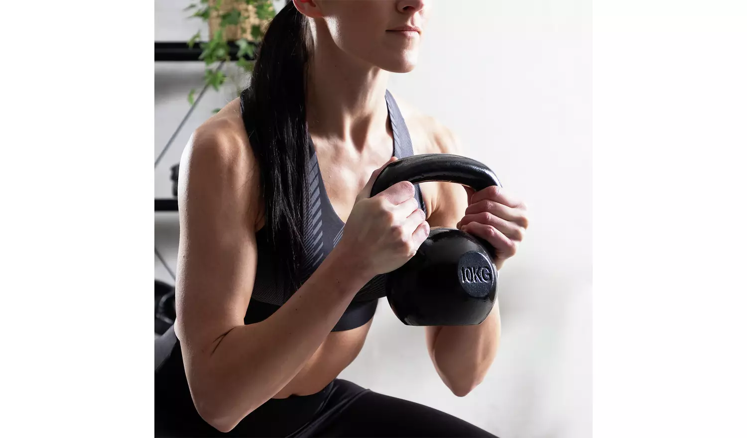 Pro Fitness Cast Iron Kettlebell Black - 10kg