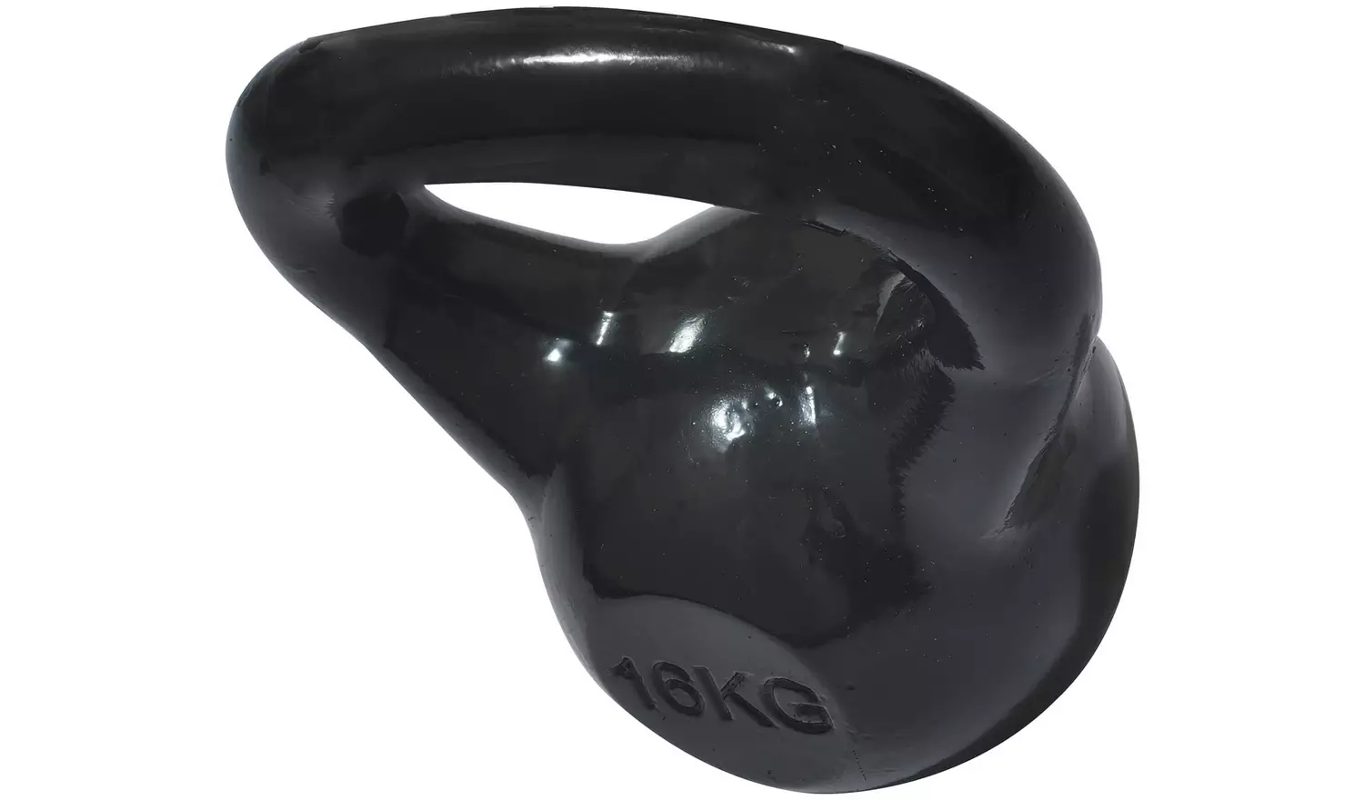 Pro Fitness Cast Iron Kettlebell Black - 16kg