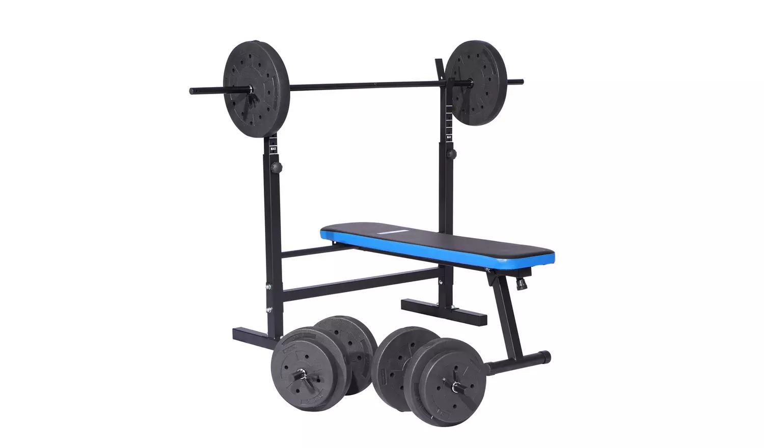 Pro Fitness Foldable Weight Bench with 50kg Weight Package