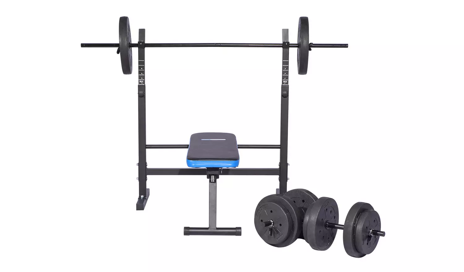 Pro Fitness Foldable Weight Bench with 50kg Weight Package