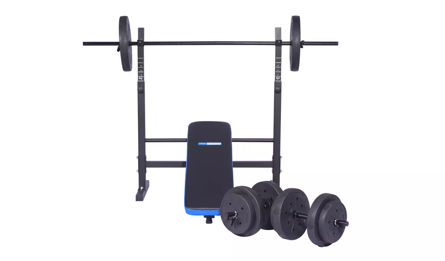 Pro Fitness Foldable Weight Bench with 50kg Weight Package