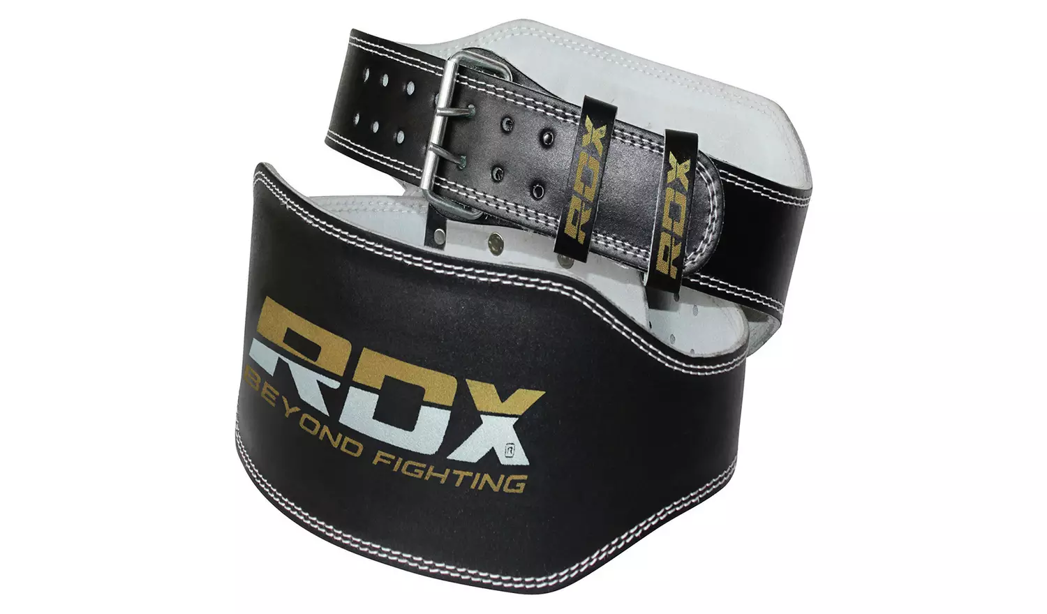 RDX Medium Weight Lifting Padded Belt - Black