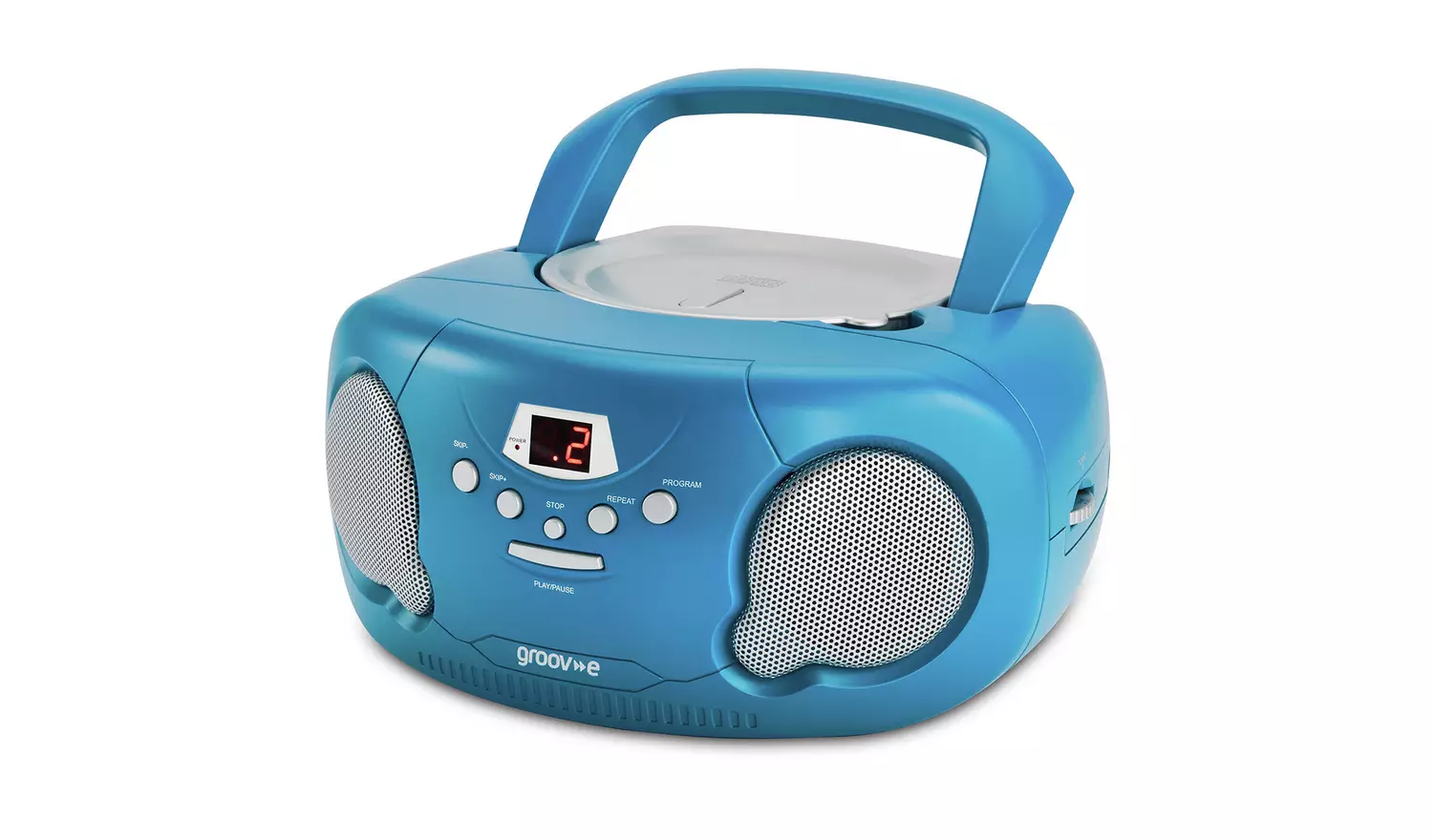 Groov-e Boombox CD Player with Radio – Blue