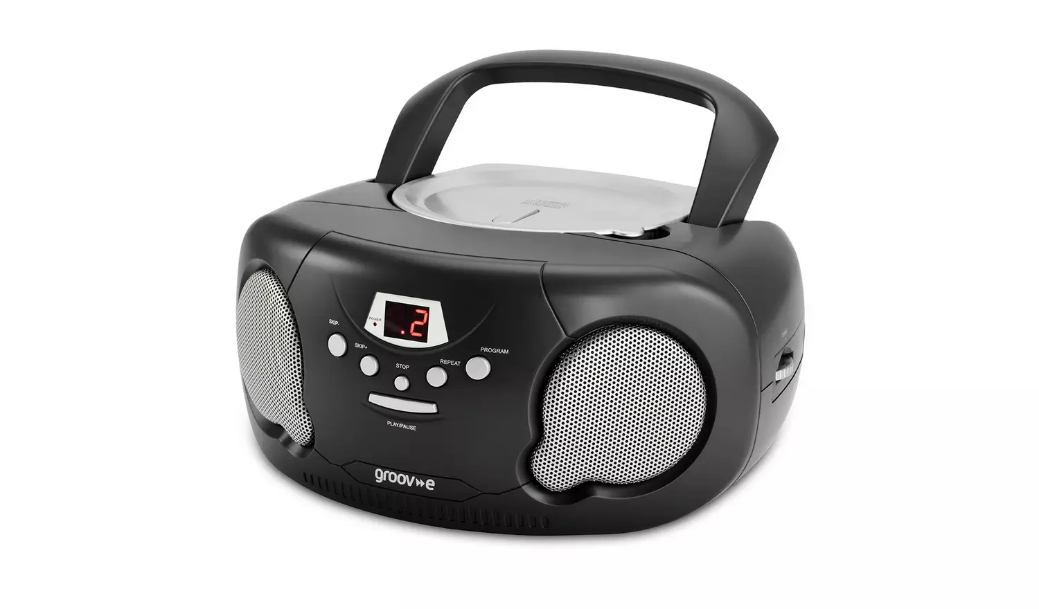 Groov-e Boombox CD Player with Radio - Black