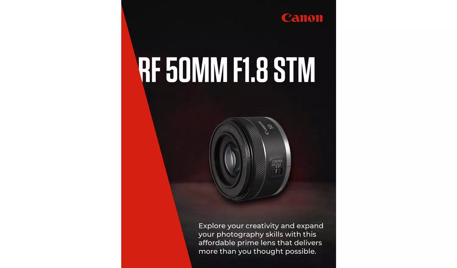 Canon RF 50mm f/1.8 STM Lens