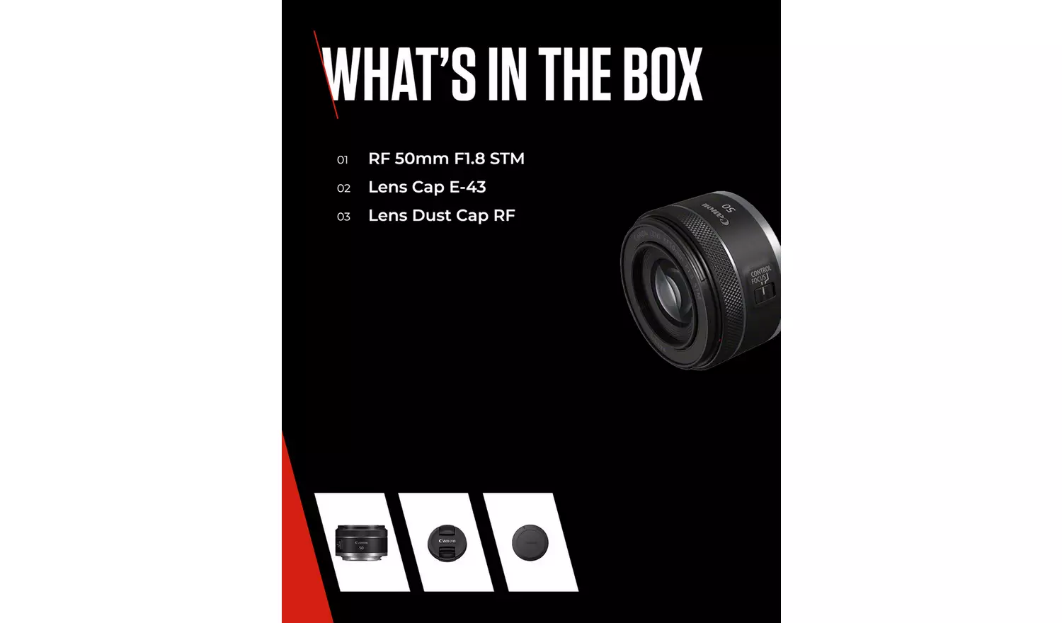 Canon RF 50mm f/1.8 STM Lens