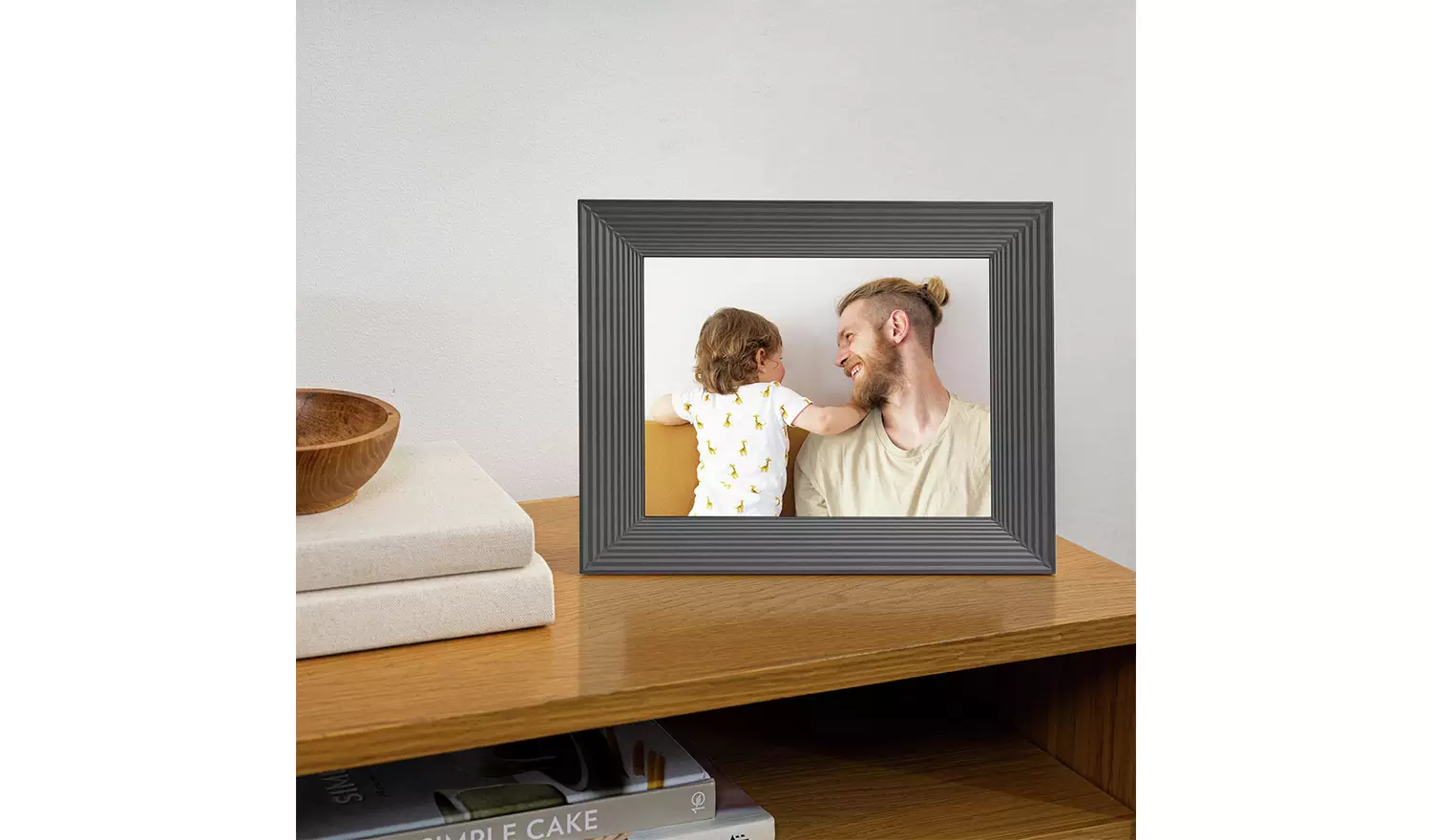 AURA Mason 9 Inch Digital Photo Frame - Graphite