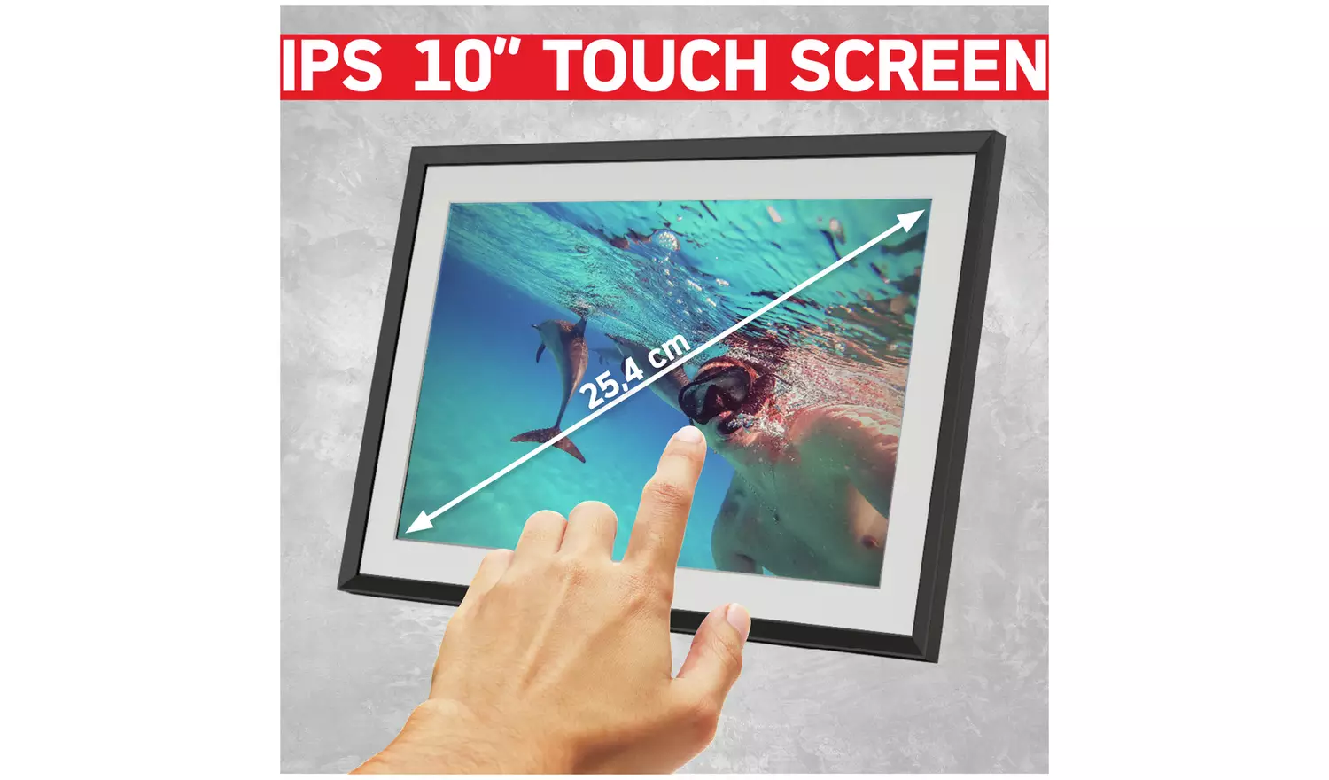 AgfaPhoto Realiview 10 Inch Wi-Fi Digital Photo Frame