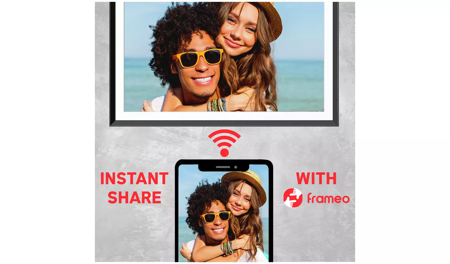 AgfaPhoto Realiview 15.6 Inch Wi-Fi Digital Photo Frame