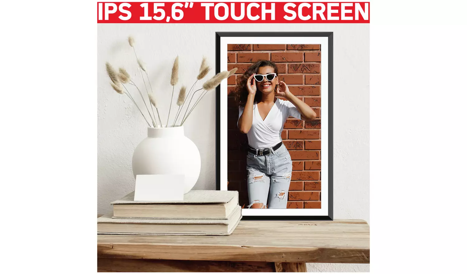 AgfaPhoto Realiview 15.6 Inch Wi-Fi Digital Photo Frame