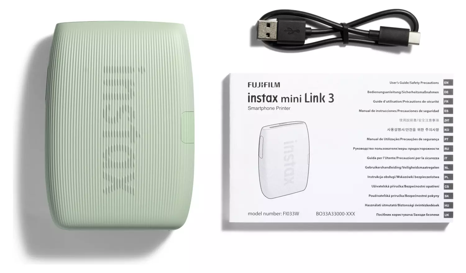instax mini Link 3 Smartphone Printer - Sage Green