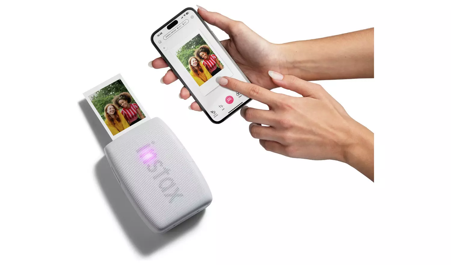 instax mini Link 3 Smartphone Printer - Clay White