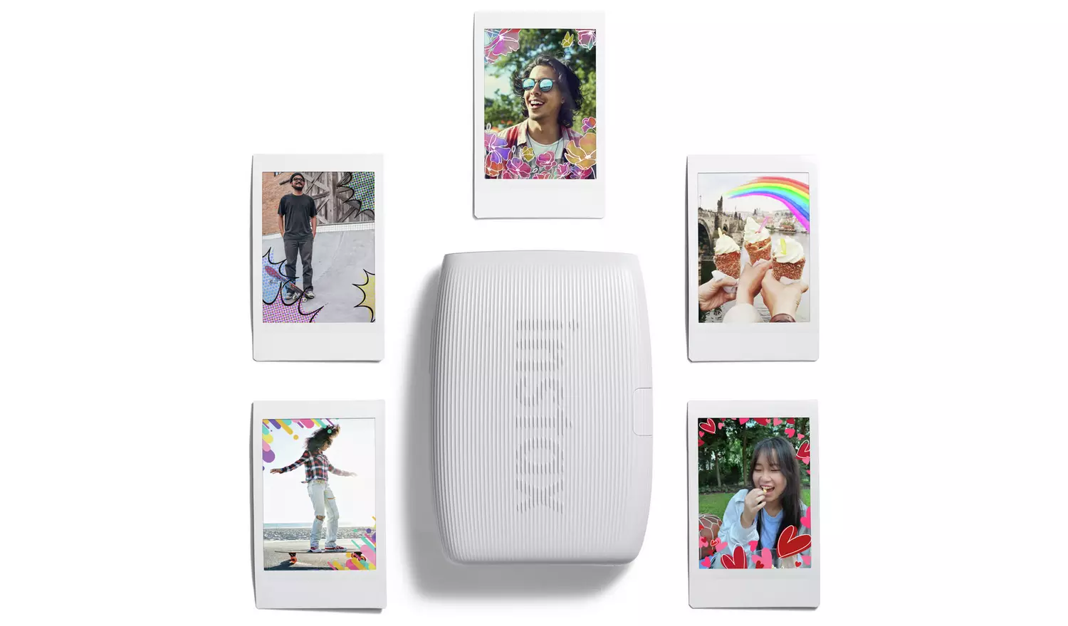 instax mini Link 3 Smartphone Printer - Clay White