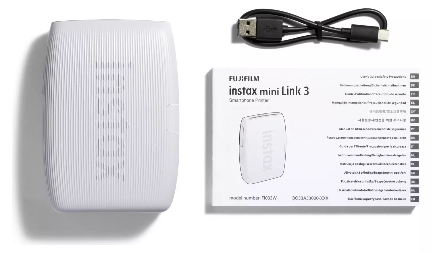 instax mini Link 3 Smartphone Printer - Clay White