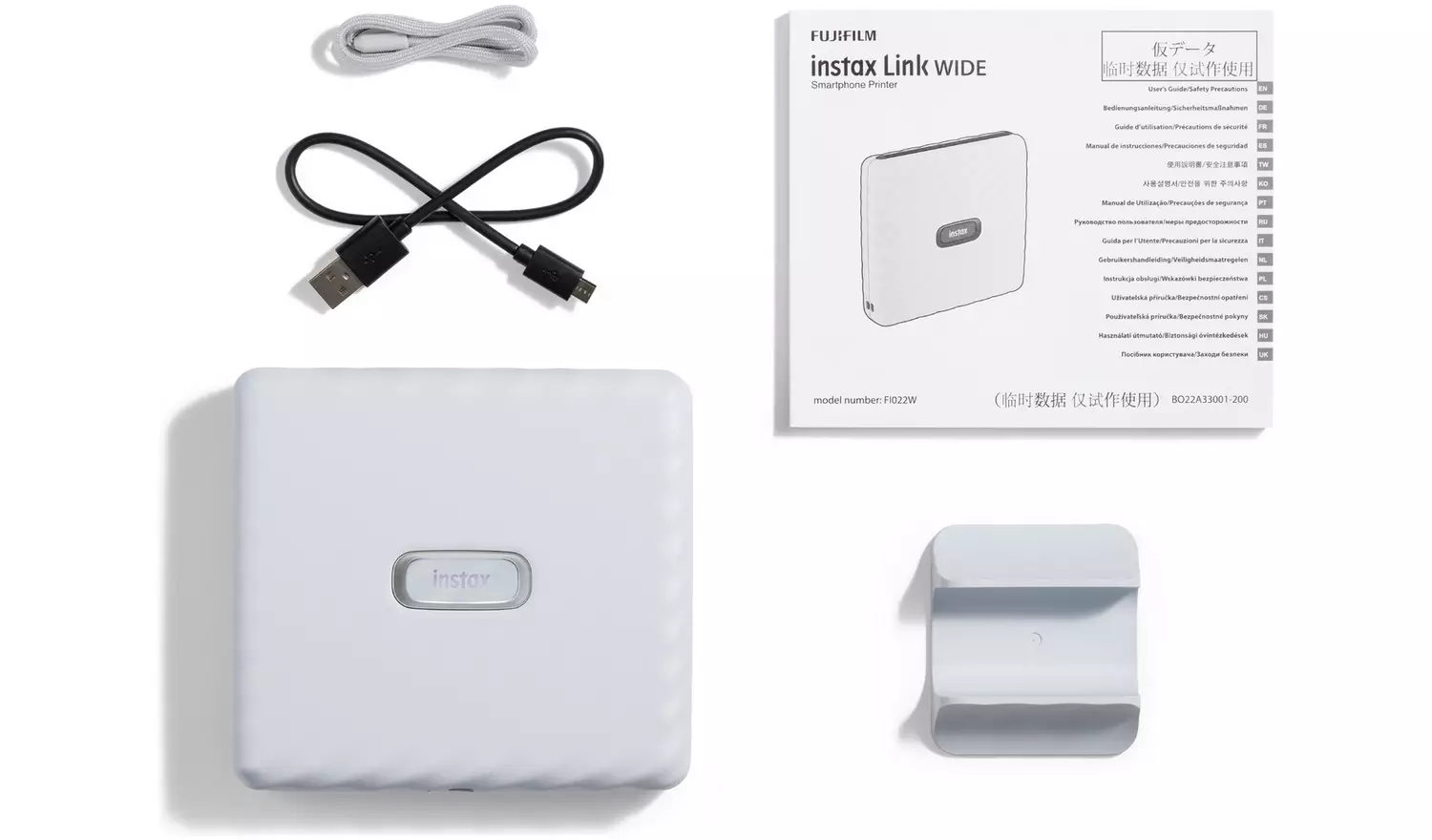 instax Wide Link Smartphone Printer - White
