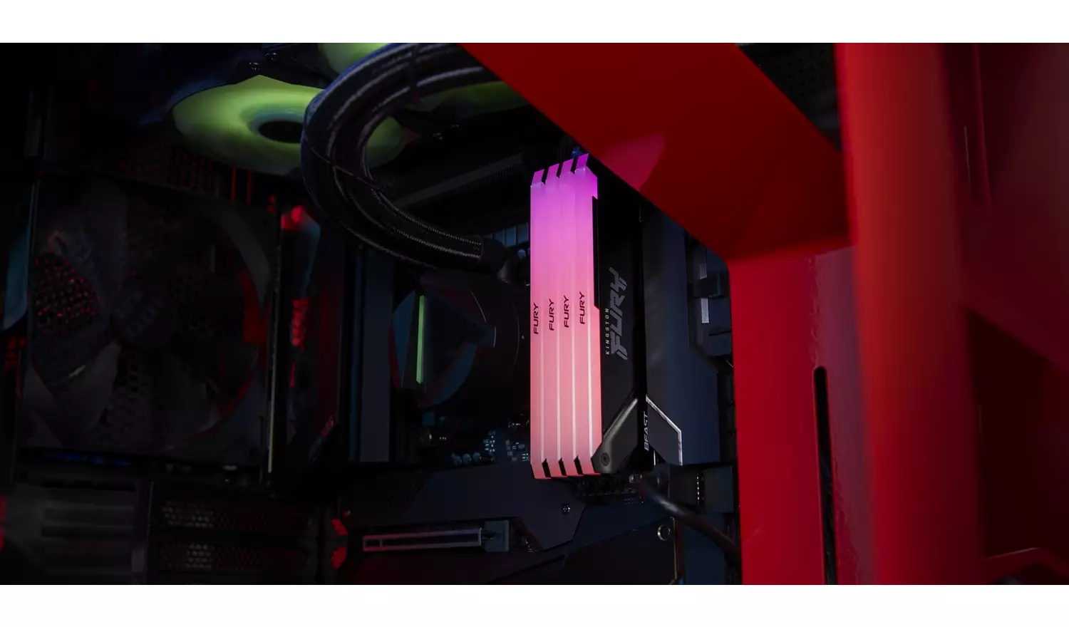 Kingston FURY Beast 16GB DDR4 RGB Memory - Pack of 2