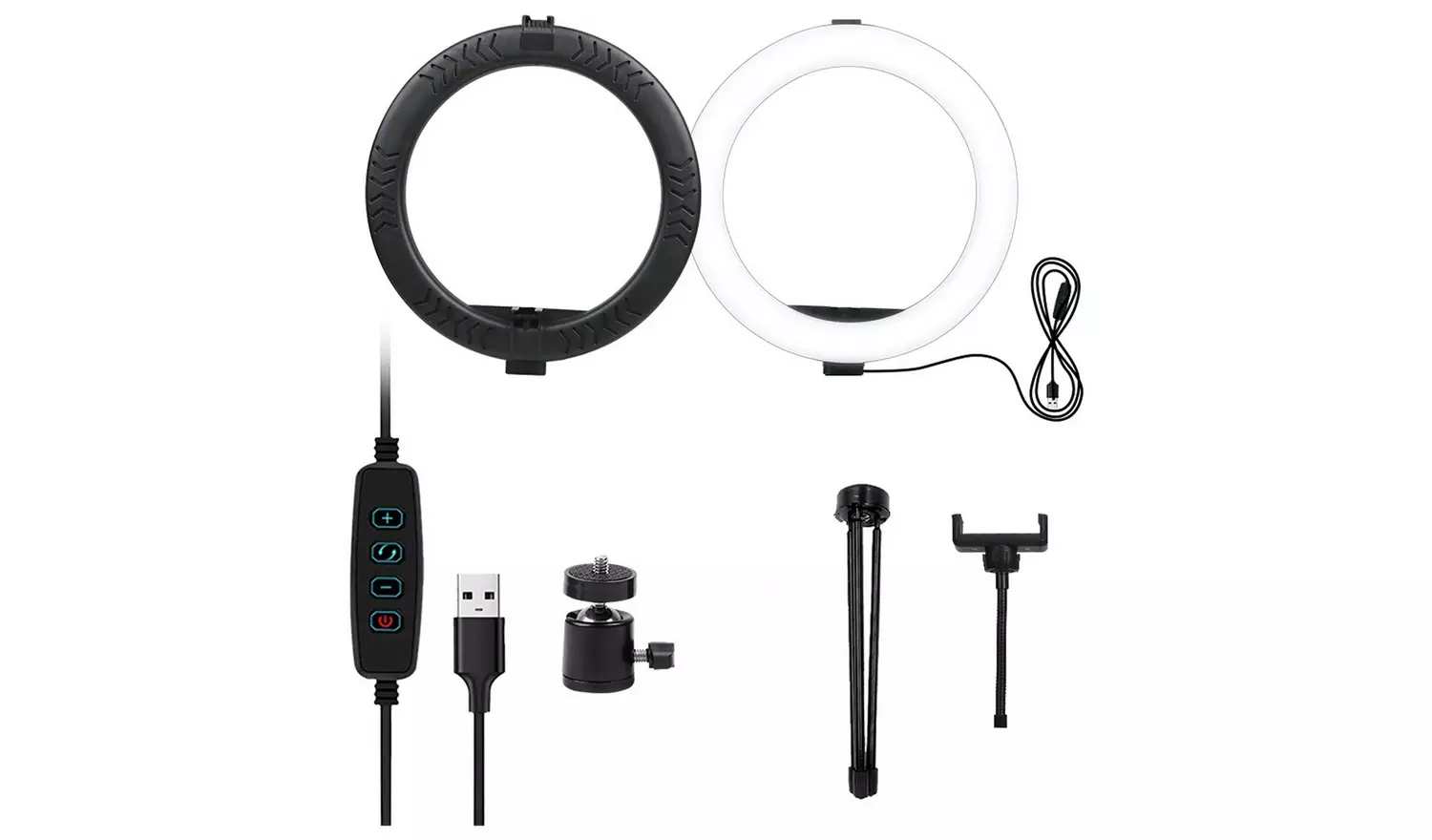 Desk Ring Light With Tripod & Phone Holder