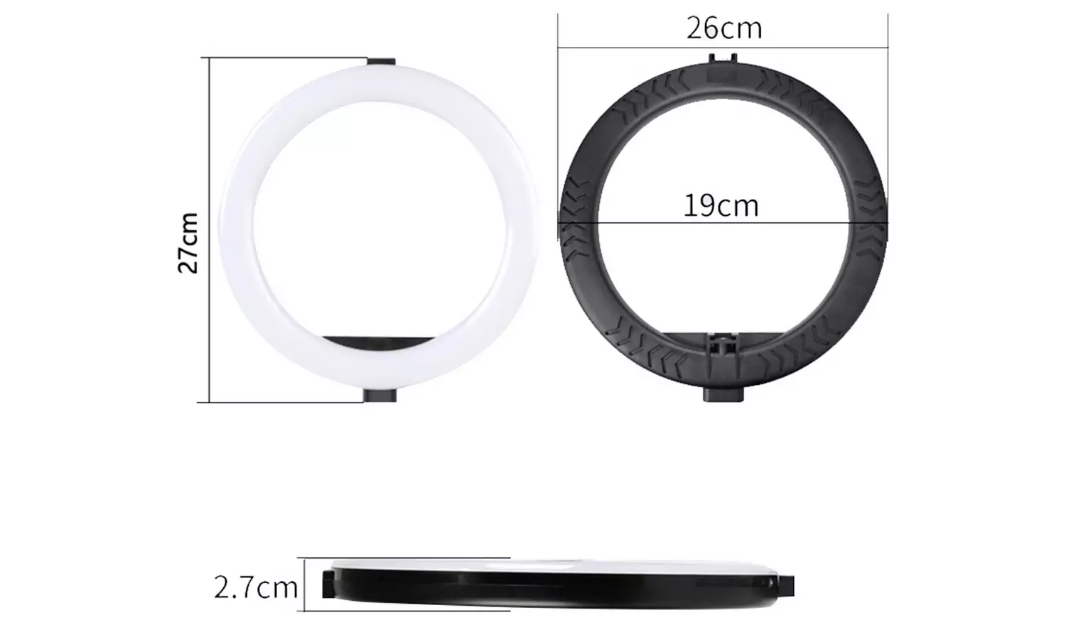 Desk Ring Light With Tripod & Phone Holder
