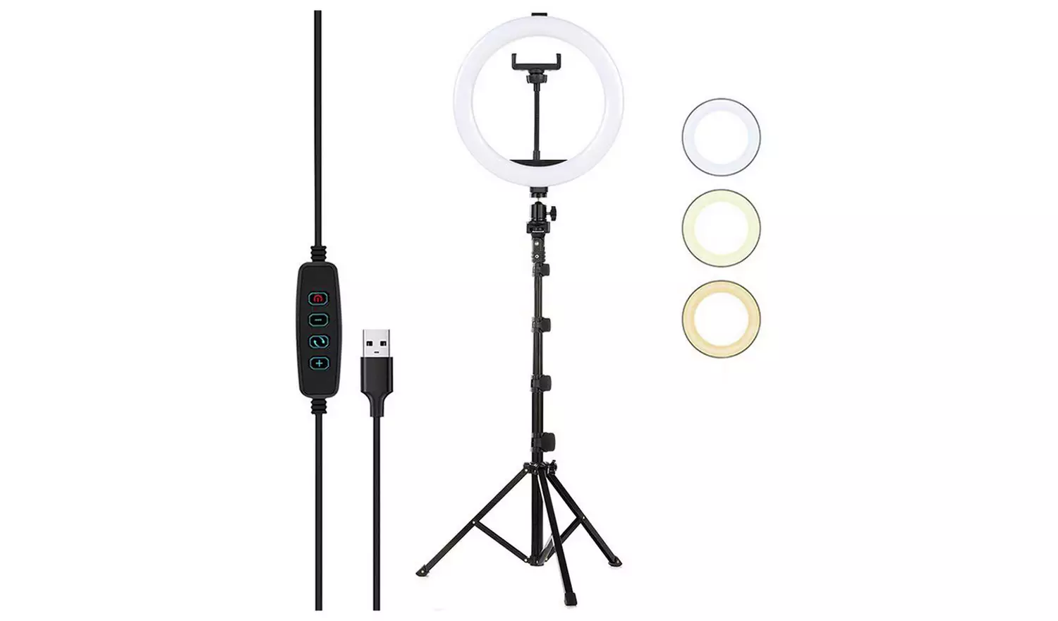 Ring Light With Tripod & Phone Holder