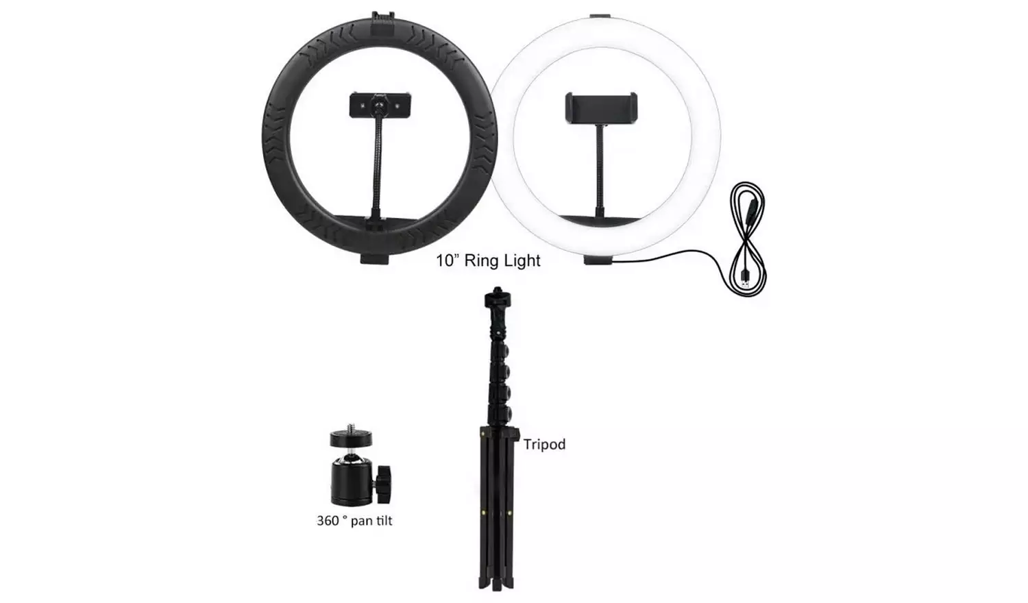 Ring Light With Tripod & Phone Holder