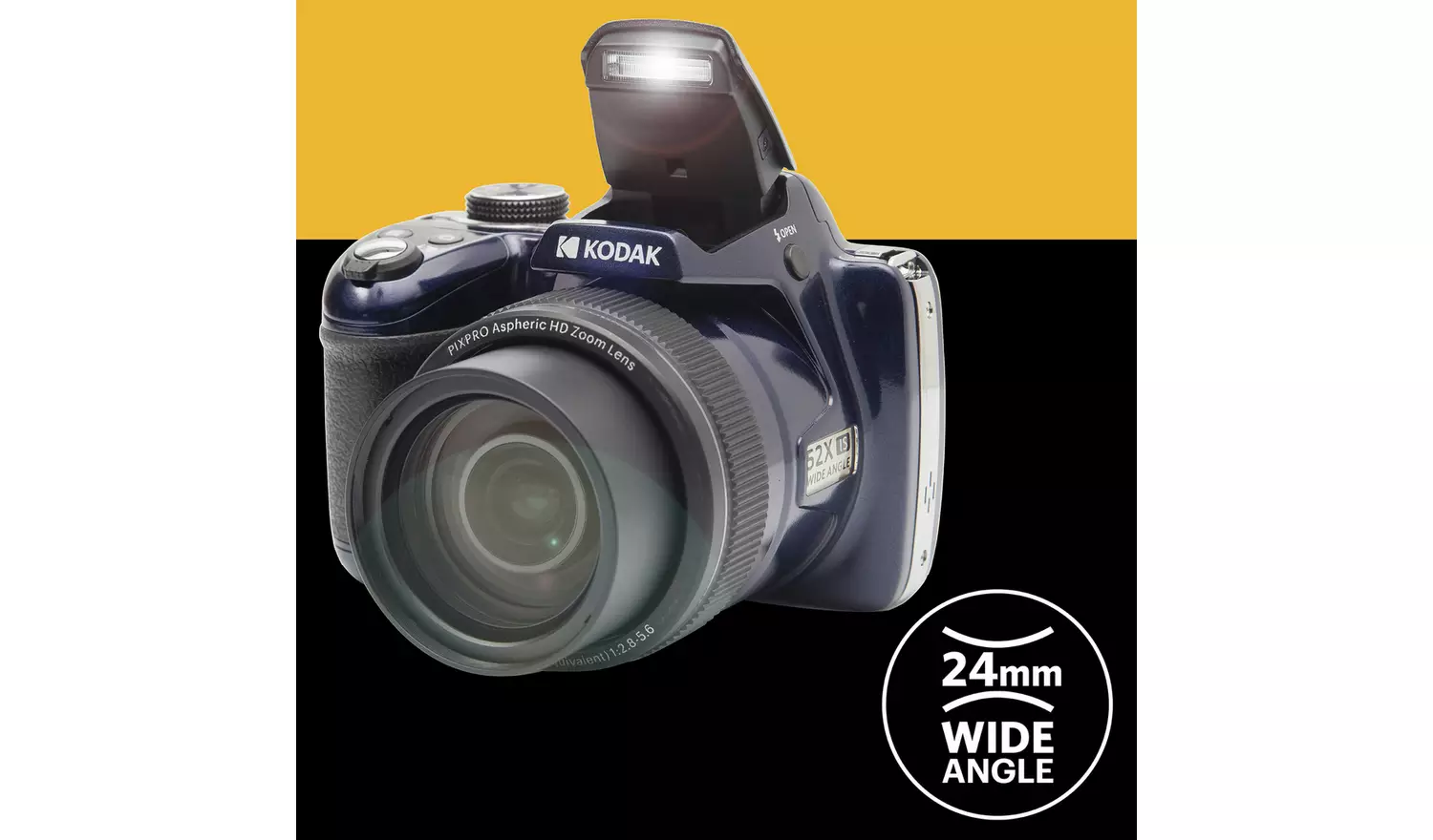 KODAK PIXPRO AZ528 16MP 52x Zoom Bridge Camera - Blue