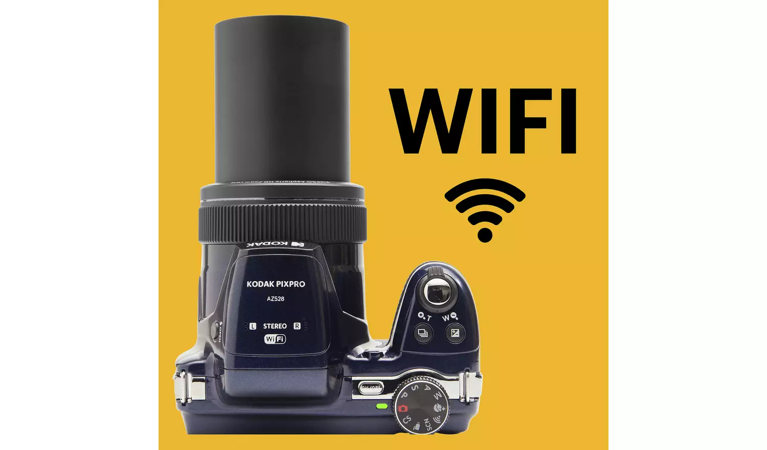 KODAK PIXPRO AZ528 16MP 52x Zoom Bridge Camera - Blue