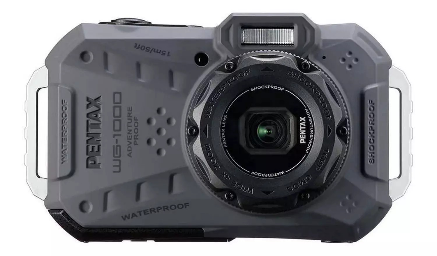 Pentax WG-1000 16.35MP 4x Zoom Compact Digital Camera - Grey