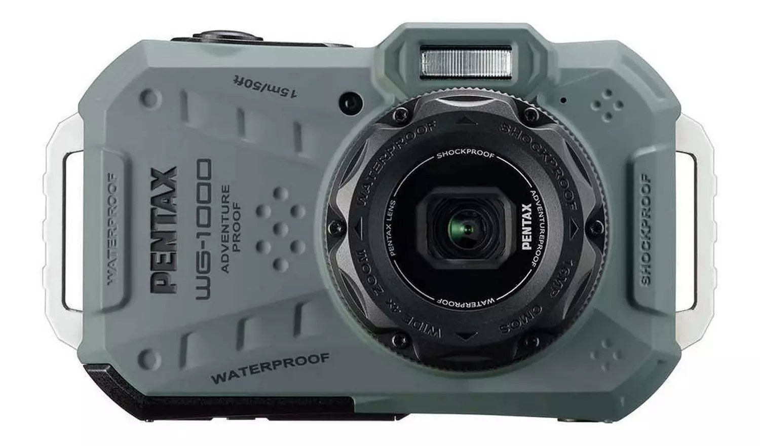 Pentax WG-1000 16.35MP 4x Zoom Compact Digital Camera- Olive