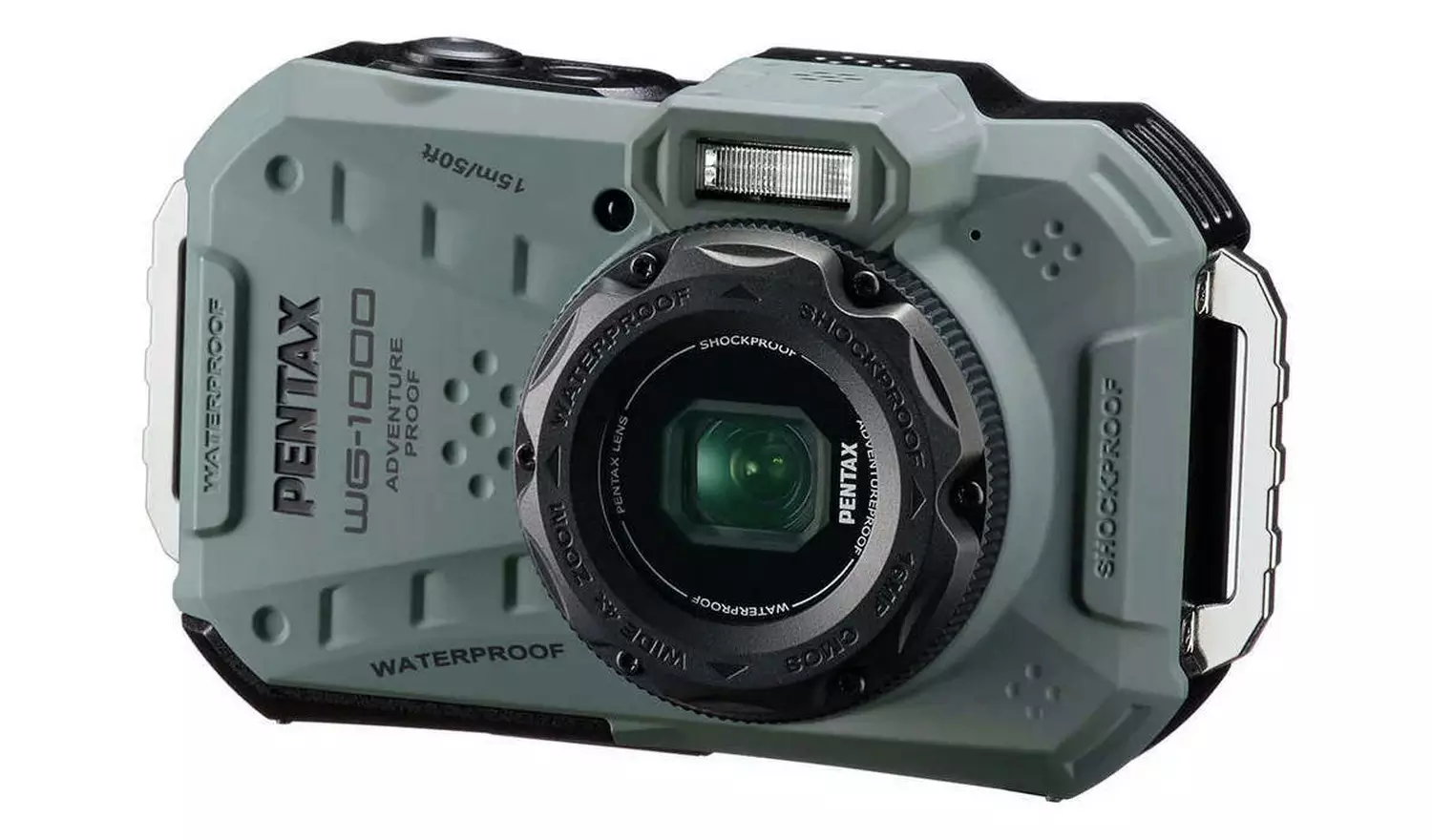 Pentax WG-1000 16.35MP 4x Zoom Compact Digital Camera- Olive