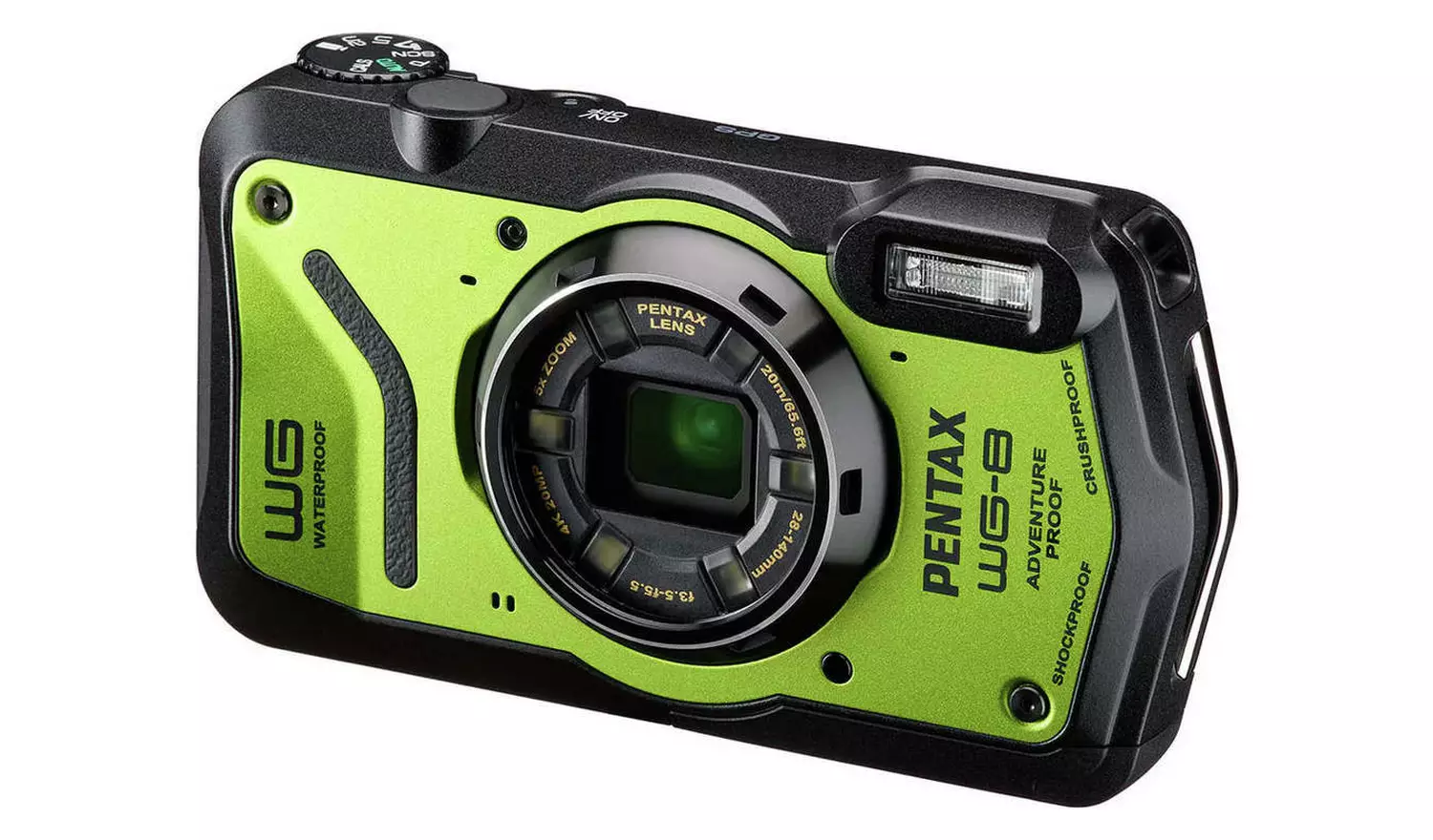 Pentax WG-8 20MP 5x Zoom Compact Digital Camera - Green