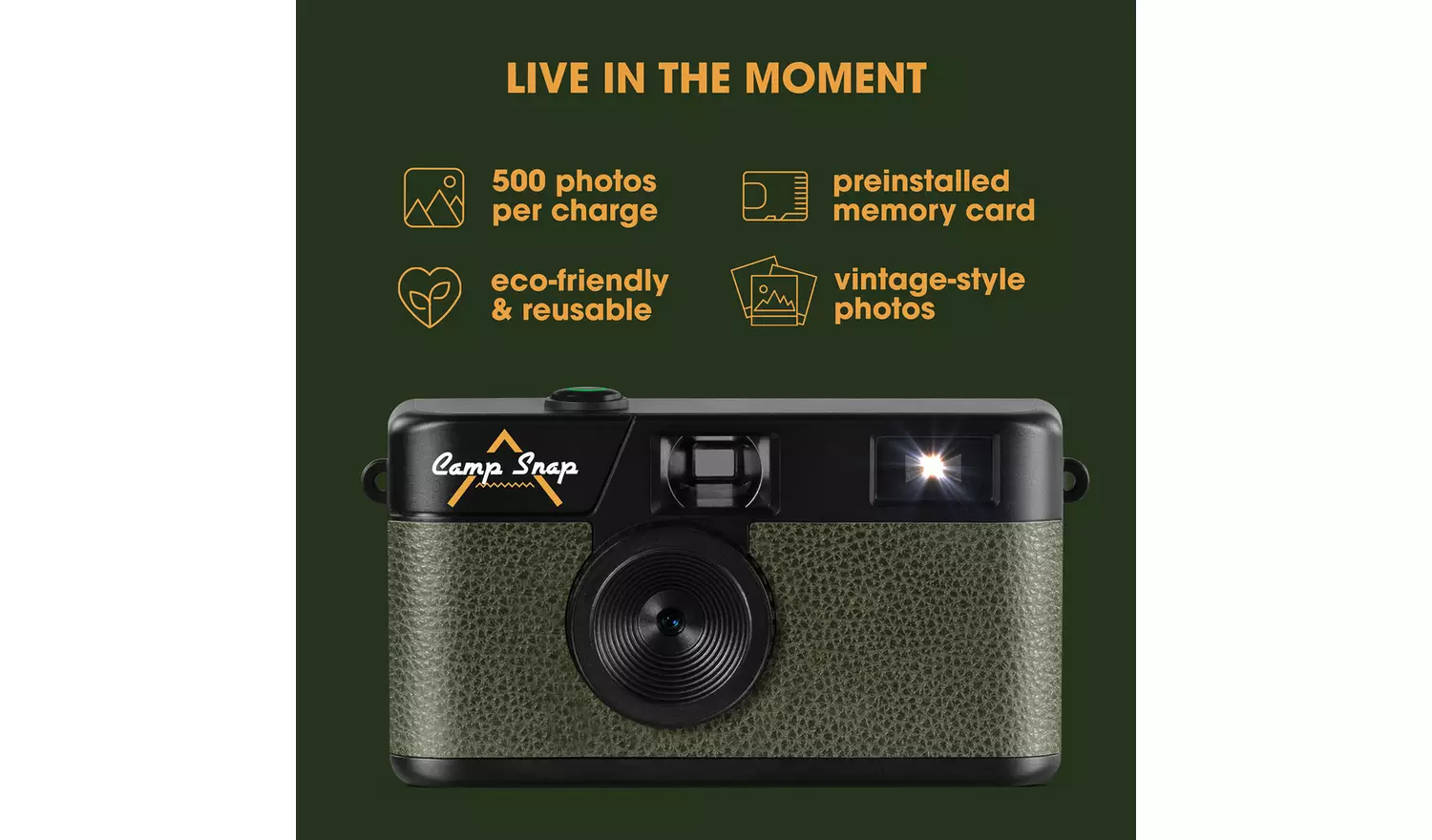 Campsnap V105 8MP Compact Digital Camera - Green