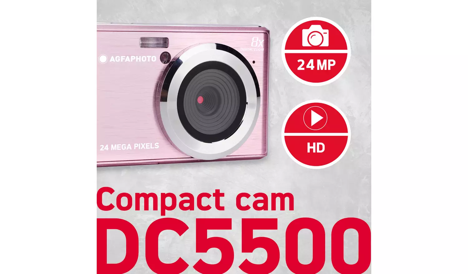 AGFA DC5500 Digital Camera Pink