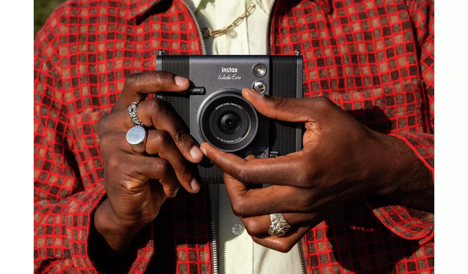 Instax Wide Evo Hybrid Instant Camera – Black