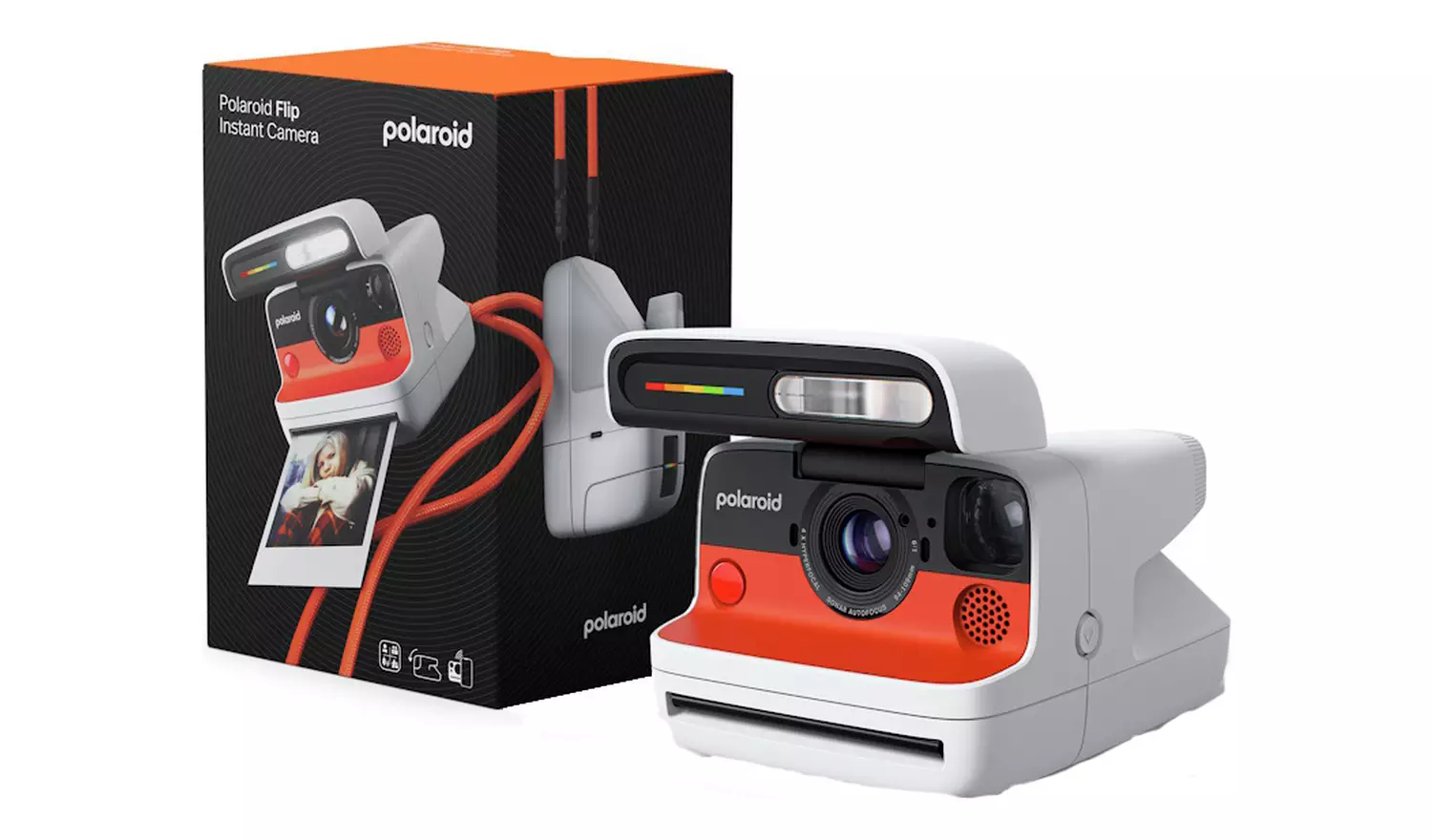 Polaroid Flip Instant Camera - White