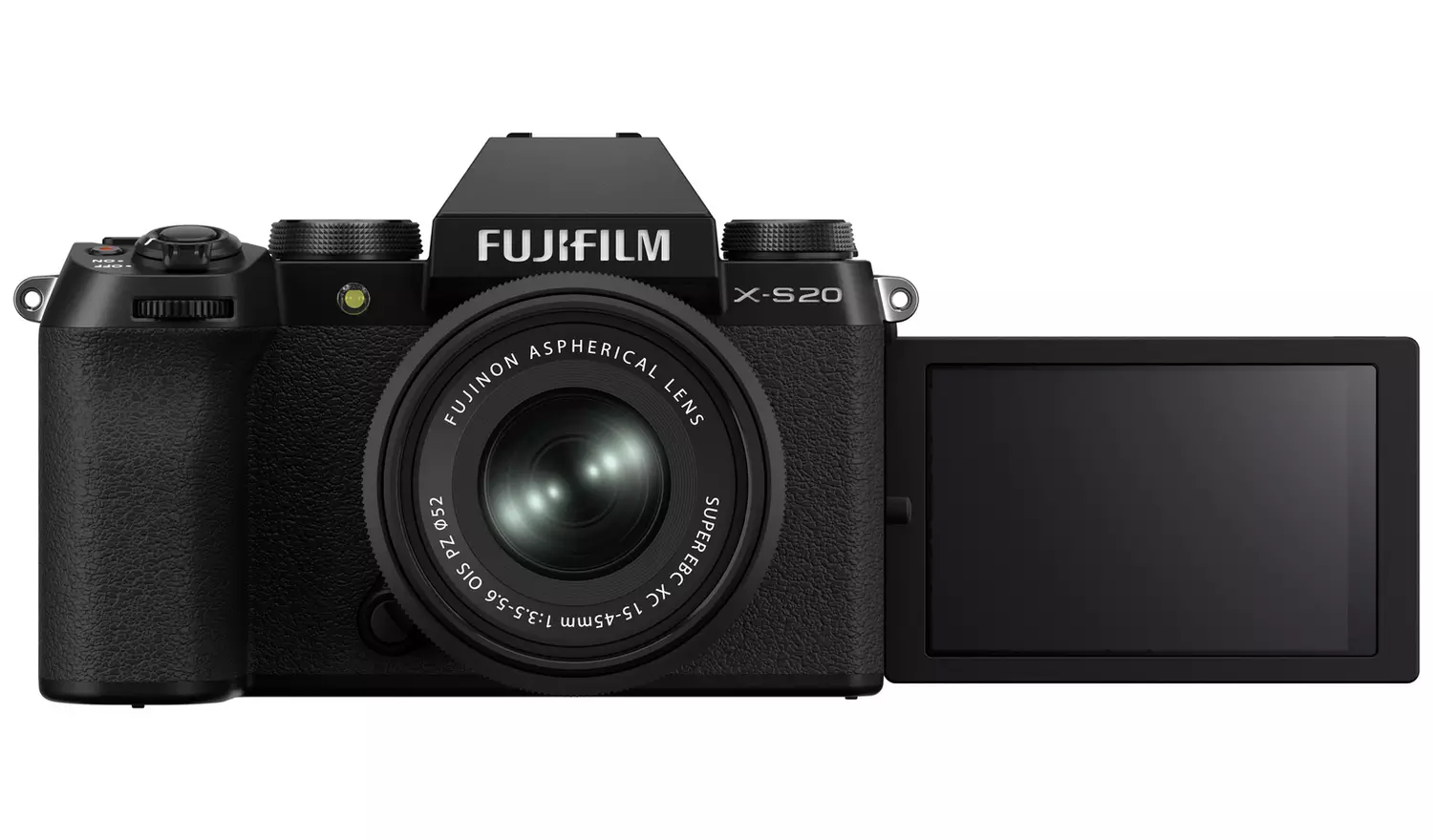 Fujifilm X-S20 Mirrorless Camera with 15-45mm Lens - Black