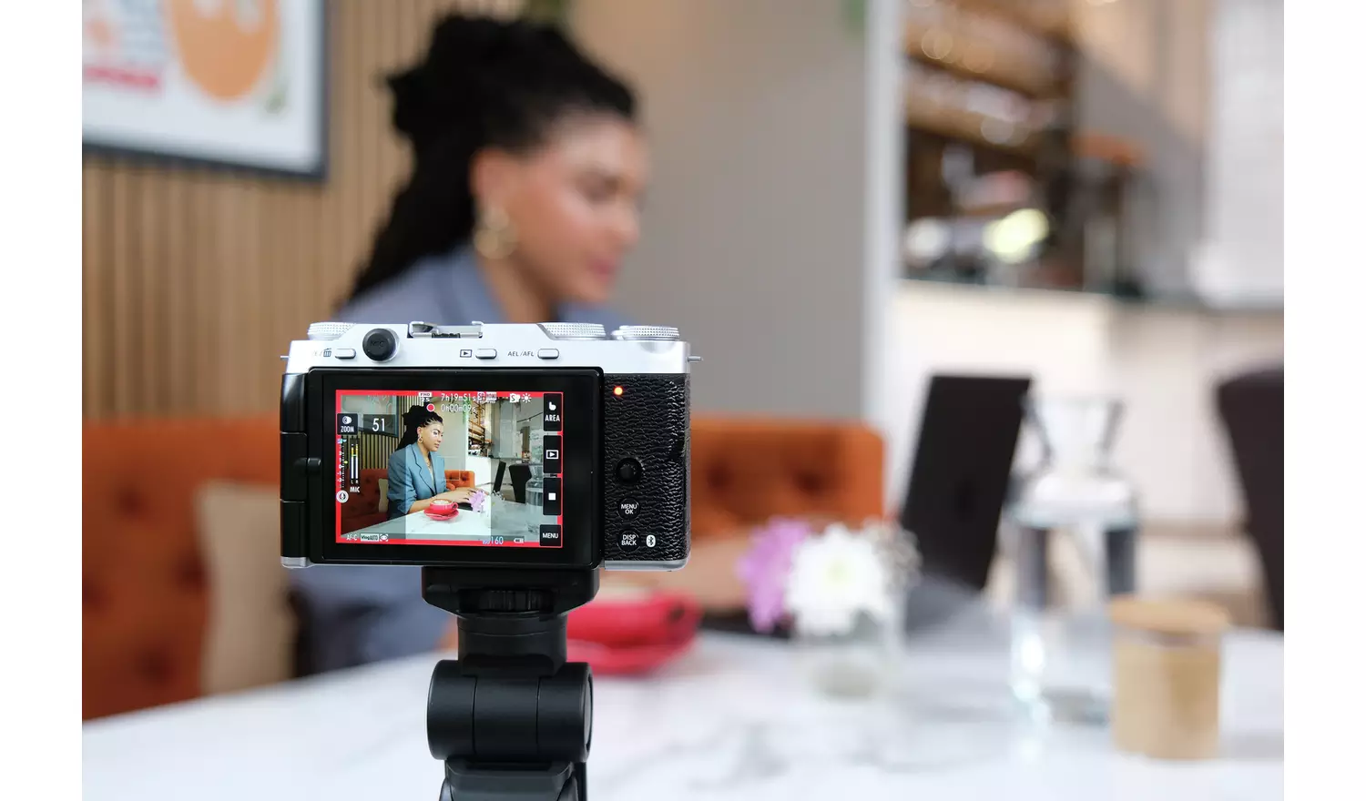 FujiFilmX-M5 XC1545MM Mirrorless Camera with Lens - Silver