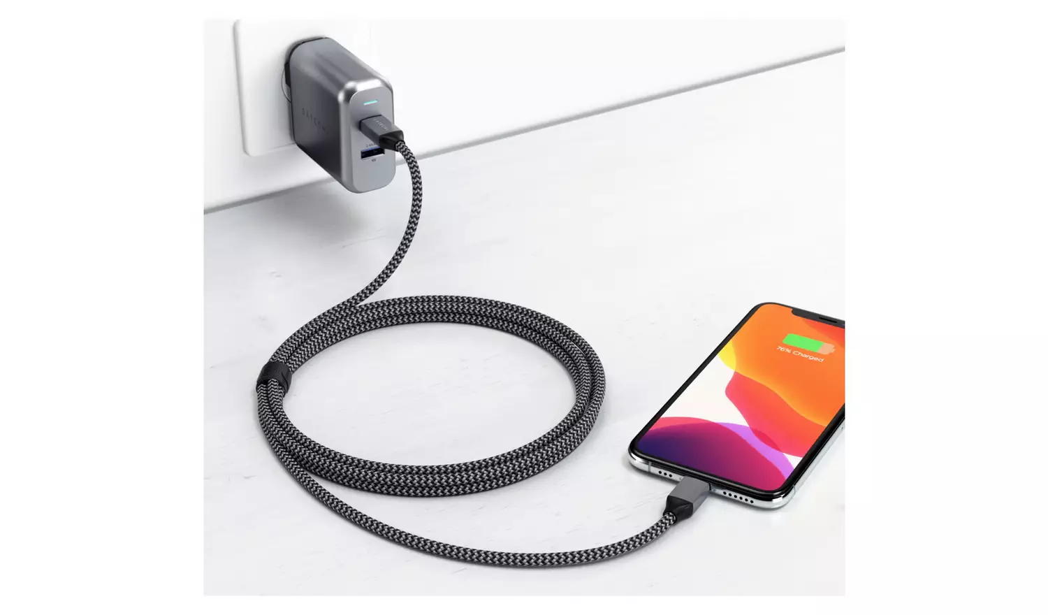 SATECHI USB C to USB C 2m Cable - Black