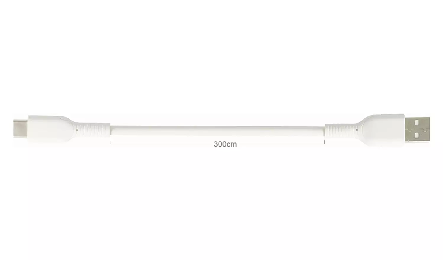 USB-C to USB-A 2.0 3m Charging Cable - White