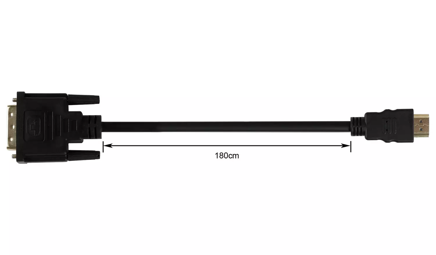1.8m HDMI to DVI Cable - Black