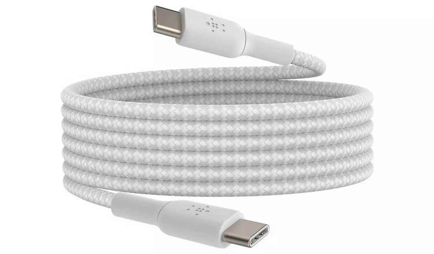 Belkin Braided USB-C to USB-C 2m Cable - White