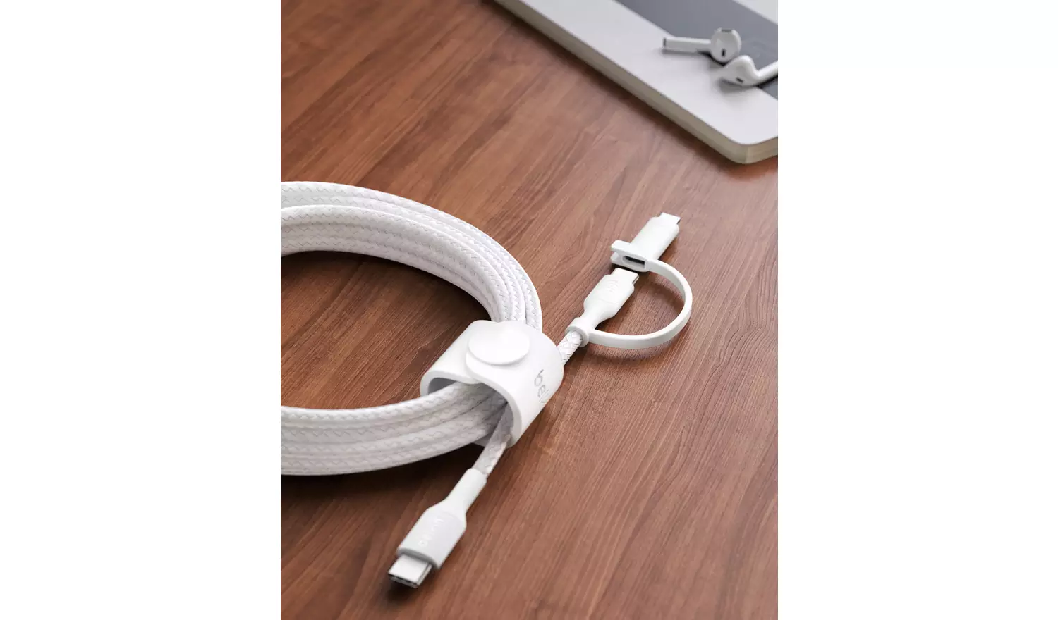 Belkin 2-in-1 Cable with USB-C & Lightning Connector - White