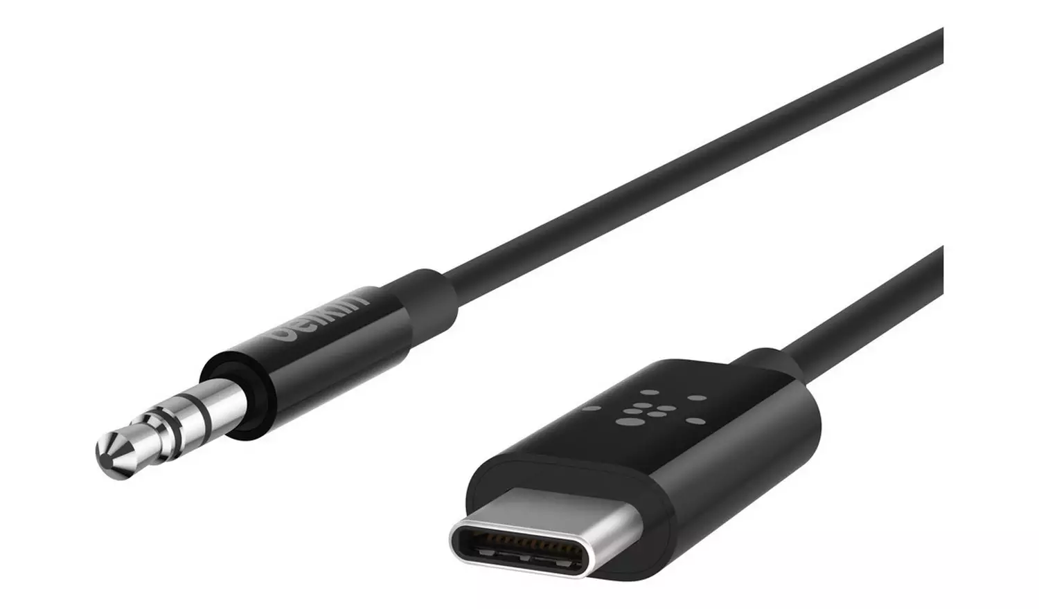 Belkin 3.5mm Aux Audio Cable with USB-C Connector - Black