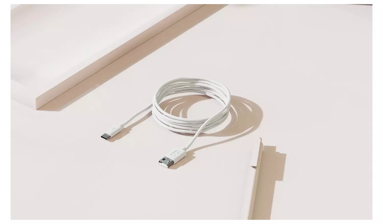 Juice USB A to USB C 1m Charge Cable - White