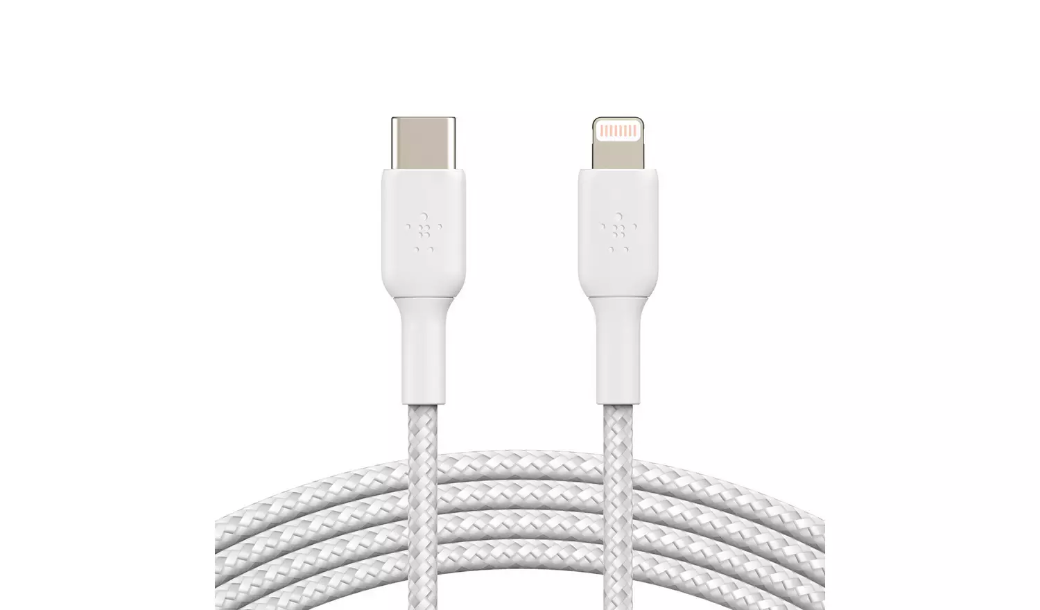 Belkin Braided USB-C to Lightning 2m Cable - White