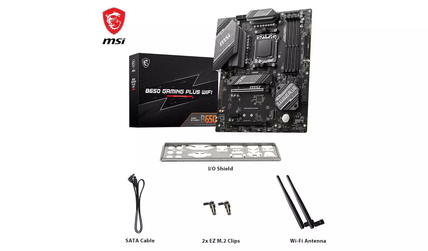 MSI AM5 AMD B650 Gaming Plus WiFi Motherboard
