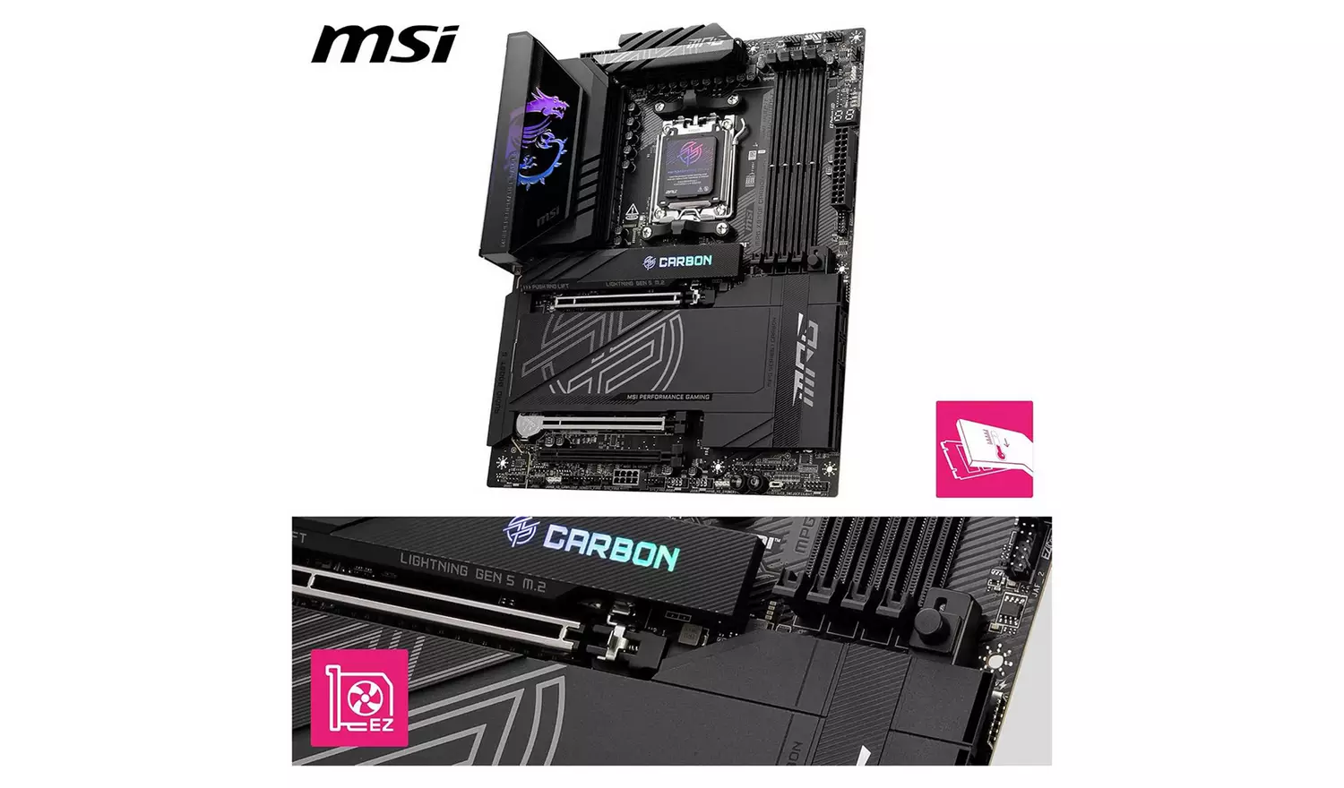 MSI MPG X870E CARBON Wi-Fi Motherboard