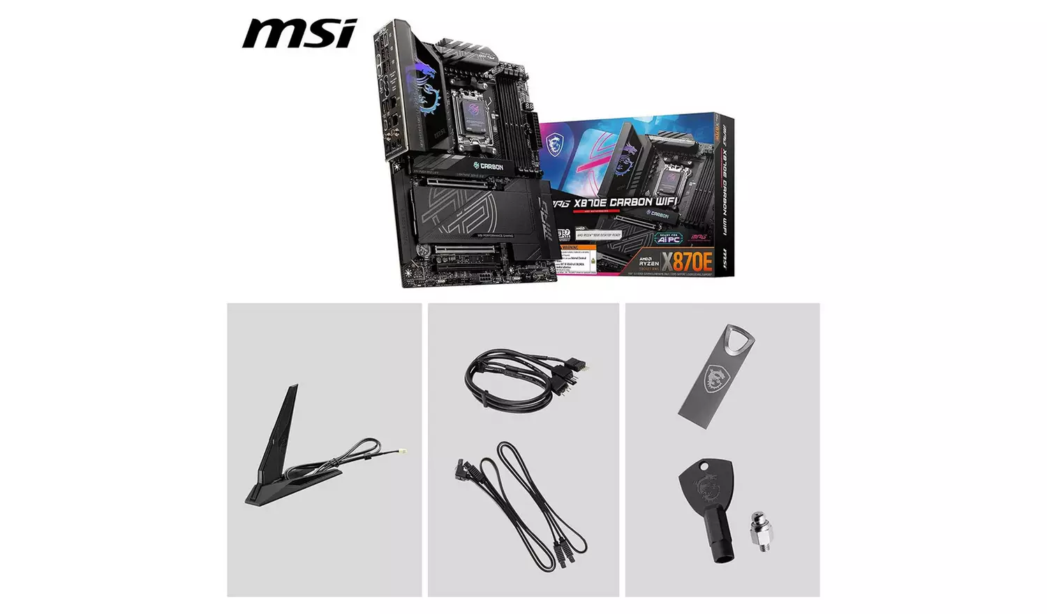 MSI MPG X870E CARBON Wi-Fi Motherboard